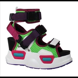 High top platform sandals